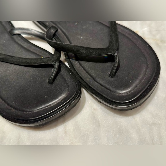 Alexander Wang Black Aubrey Crystal Flats Jeweled Cuff Sandals 35.5 - Picture 5 of 6